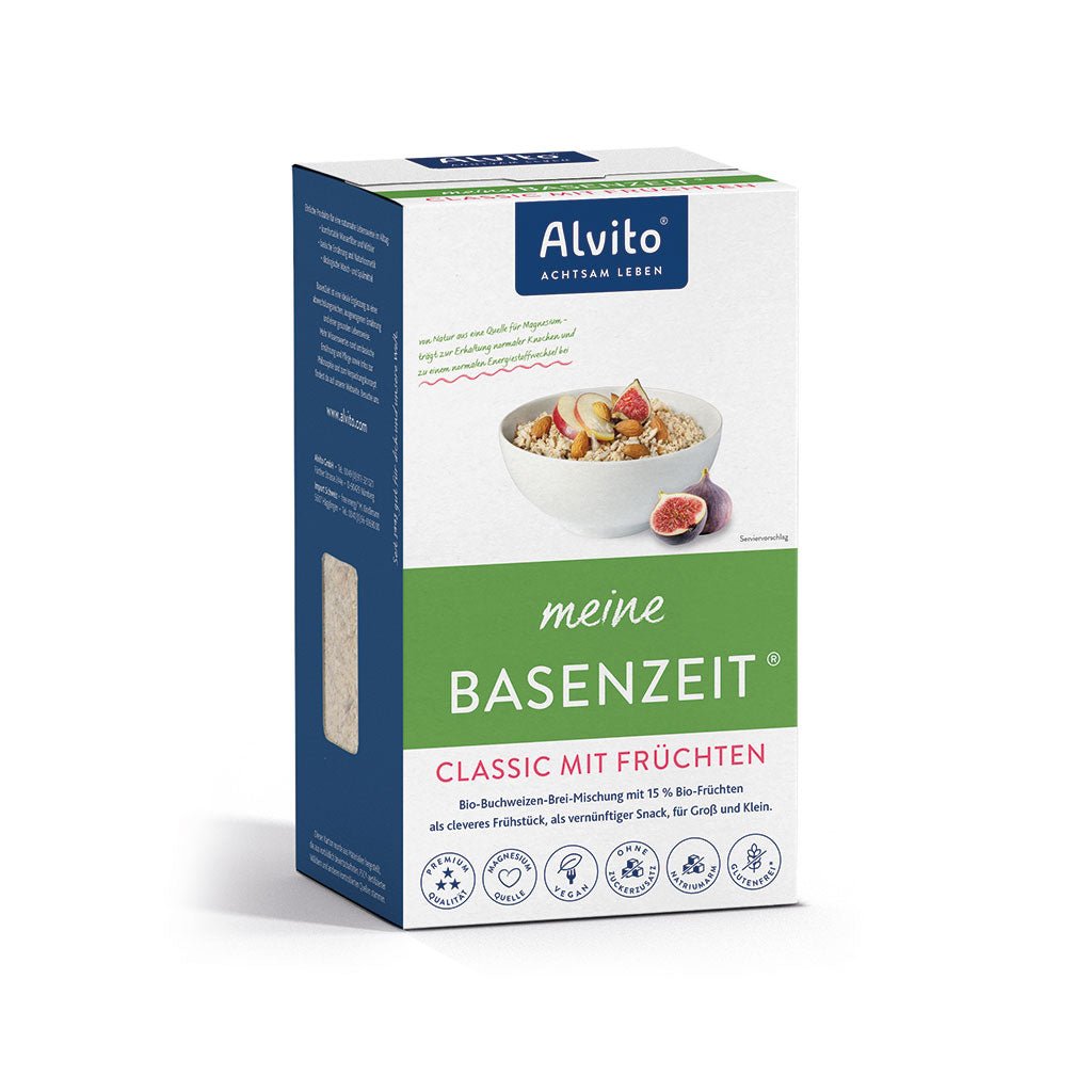 BasenZeit® bio Classic 400g oder 800g / Buchweizen-Brei-Mischung mit Früchten Bio-kontrolliert - BasenZeit® bio Classic 400g oder 800g / Buchweizen - Brei - Mischung mit Früchten Bio - kontrolliert - Fitmacher aus der Natur