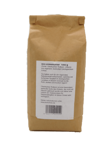 Bio Dinkel "Oberkulmer Rotkorn" - Ur - Getreide - 1000g / 5000g - Fitmacher aus der Natur