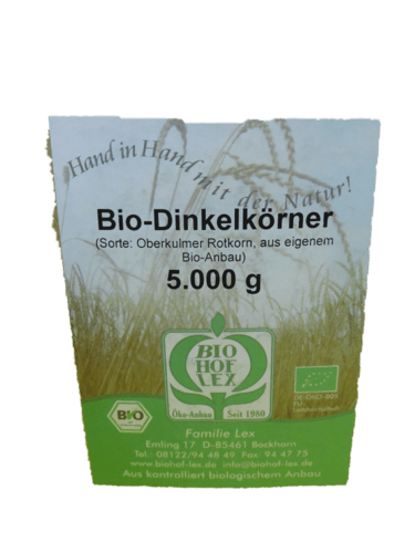 Bio Dinkel "Oberkulmer Rotkorn" - Ur-Getreide - 1000g / 5000g - Bio Dinkel "Oberkulmer Rotkorn" - Ur - Getreide - 1000g / 5000g - Fitmacher aus der Natur