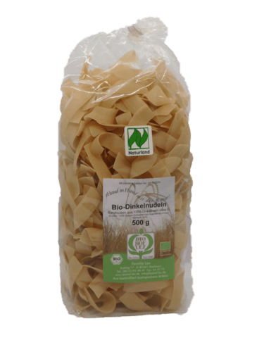 Bio - Dinkelnudeln hell "Oberkulmer Rotkorn" - Ur - Getreide - 500g verschiedene Sorten - Fitmacher aus der Natur