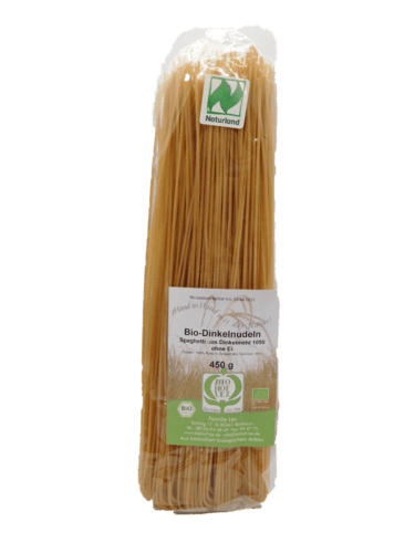 Bio-Dinkelnudeln hell "Oberkulmer Rotkorn" - Ur-Getreide - 500g verschiedene Sorten - Bio - Dinkelnudeln hell "Oberkulmer Rotkorn" - Ur - Getreide - 500g verschiedene Sorten - Fitmacher aus der Natur
