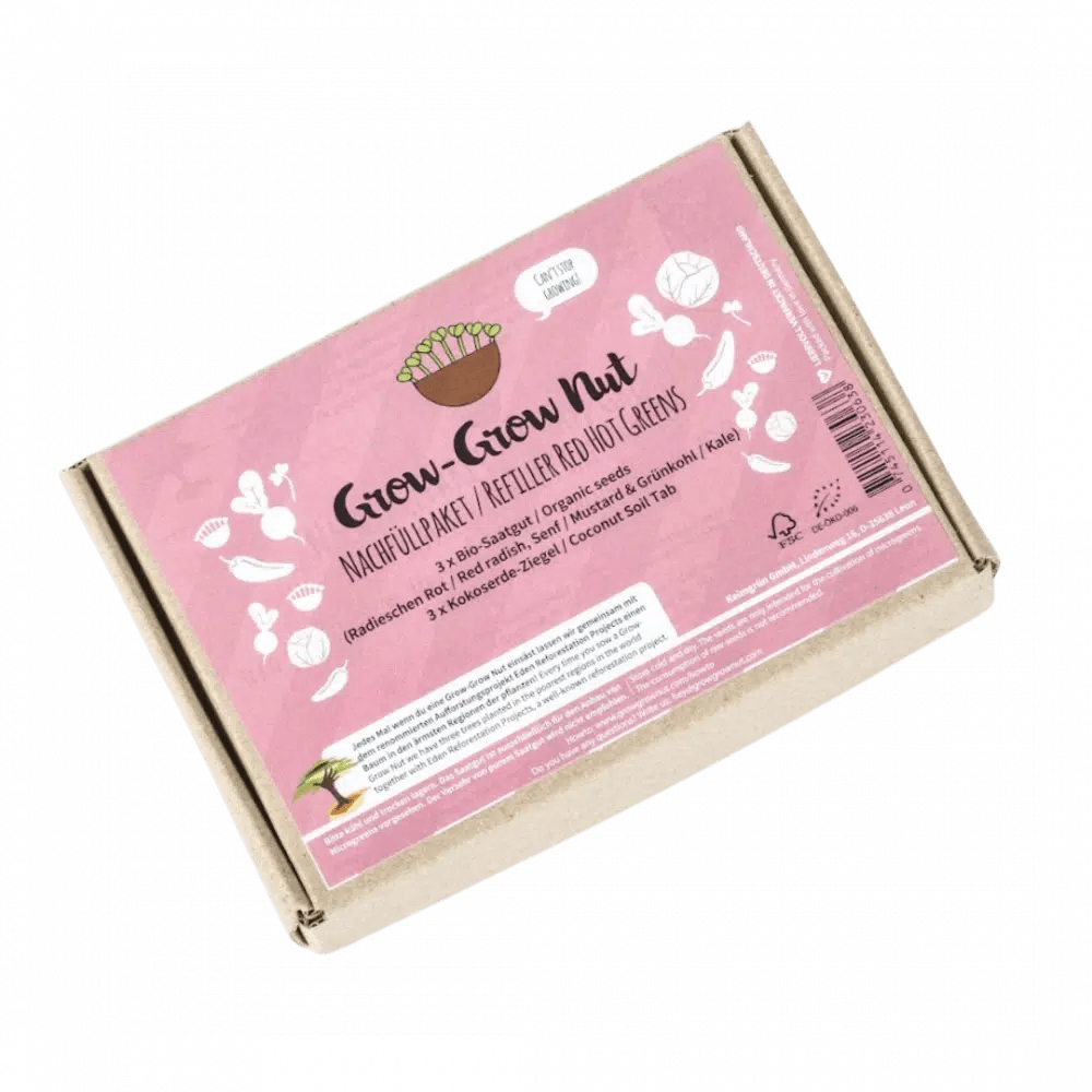 Grow - Grow Nut Nachfüllpaket “Red Hot Greens” (Bio) - Fitmacher aus der Natur