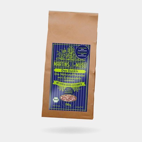 Martins Bio Erdmandel-Müsli - Das Dunkle 750g - Martins Bio Erdmandel - Müsli - Das Dunkle 750g - Fitmacher aus der Natur