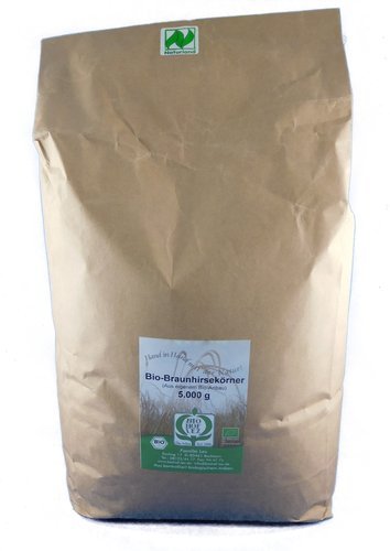 Bio Braunhirse / Wildhirse Körner 500g / 1000g / 5000g - Fitmacher aus der Natur