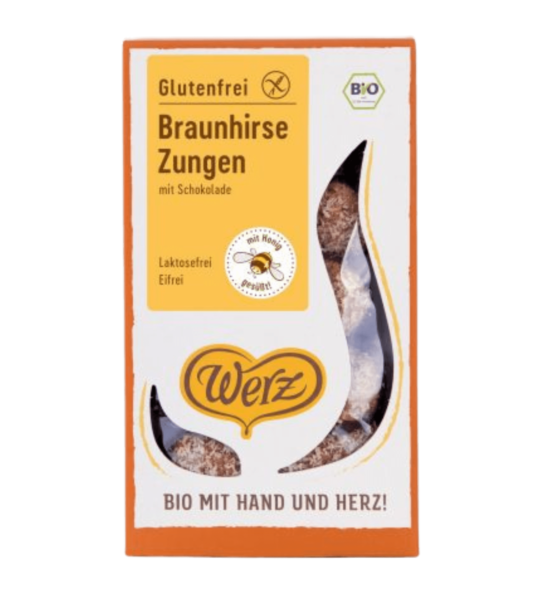 Bio Braunhirse Zungen Vollkornkekse mit Schokoglasur 150g - Fitmacher aus der Natur