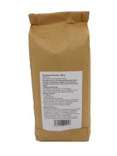 Bio Braunhirsemehl 1000g / 5000g - Fitmacher aus der Natur