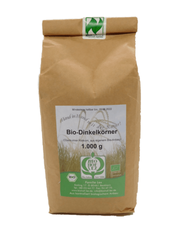 Bio Dinkel "Oberkulmer Rotkorn" - Ur-Getreide - 1000g / 5000g - Bio Dinkel "Oberkulmer Rotkorn" - Ur - Getreide - 1000g / 5000g - Fitmacher aus der Natur
