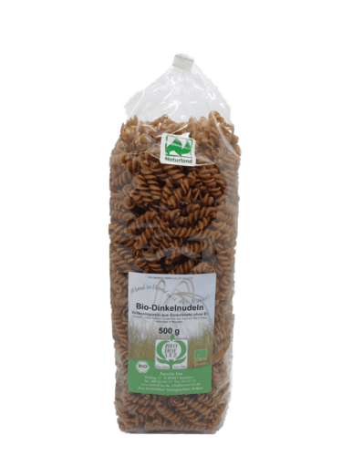 Bio Dinkel-Vollkorn-Nudeln "Oberkulmer Rotkorn" - Ur-Getreide - 500g - Bio Dinkel - Vollkorn - Nudeln "Oberkulmer Rotkorn" - Ur - Getreide - 500g - Fitmacher aus der Natur