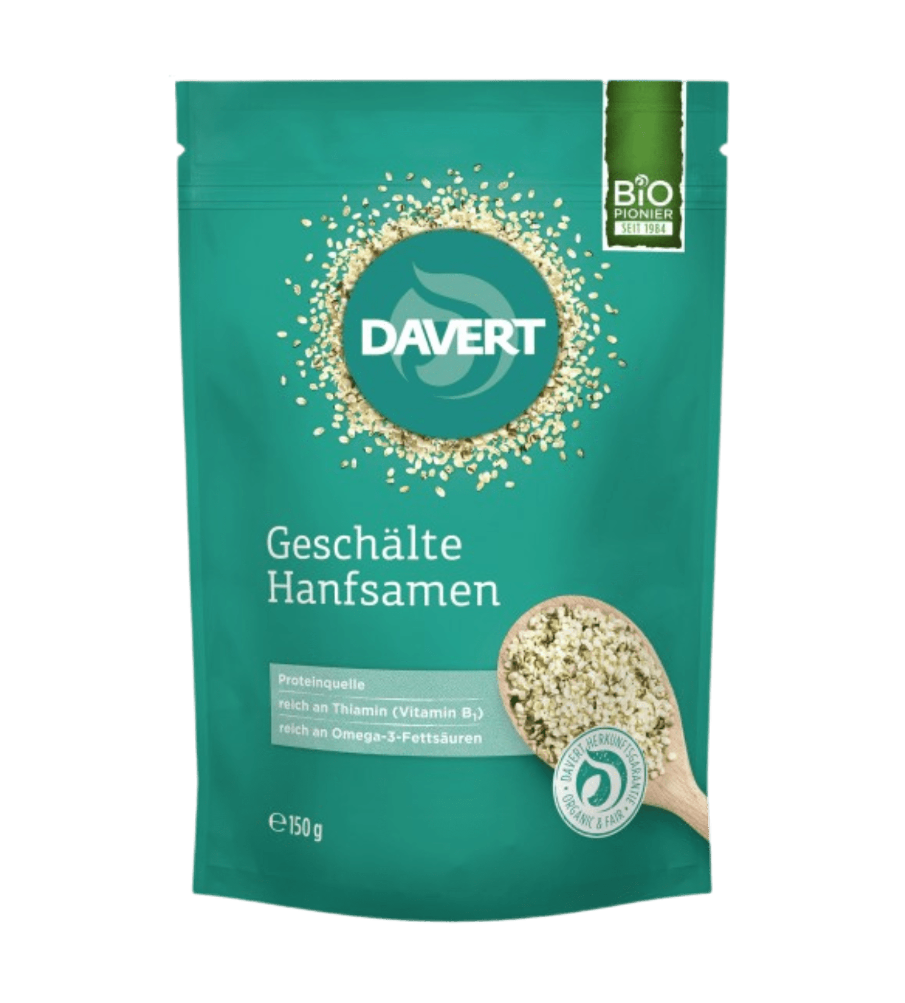 Bio Hanfsamen geschält oder ungeschält 150 g - Fitmacher aus der Natur