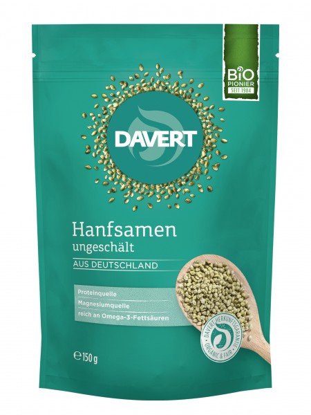 Bio Hanfsamen geschält oder ungeschält 150 g - Fitmacher aus der Natur