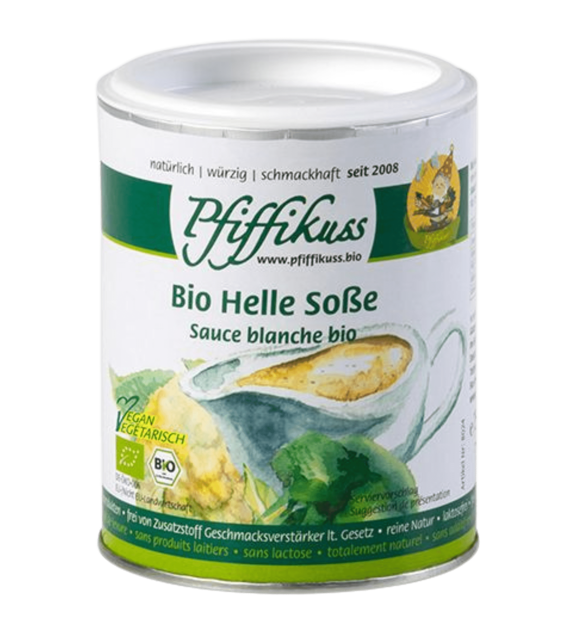 Bio Helle Soße mit Kräuter „Pfiffikuss“ - Fitmacher aus der Natur