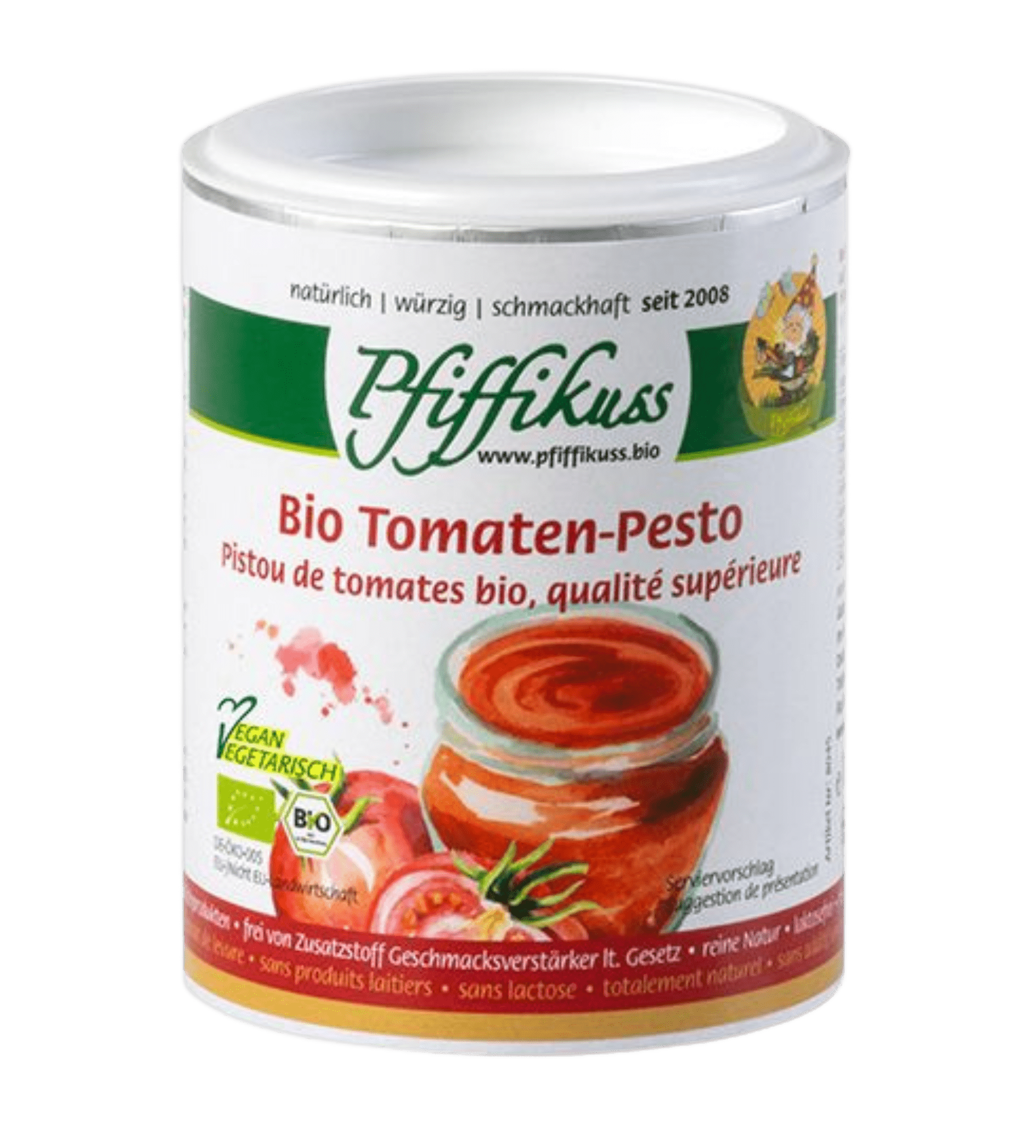 Bio Tomaten - Pesto „Pfiffikuss“ - Fitmacher aus der Natur