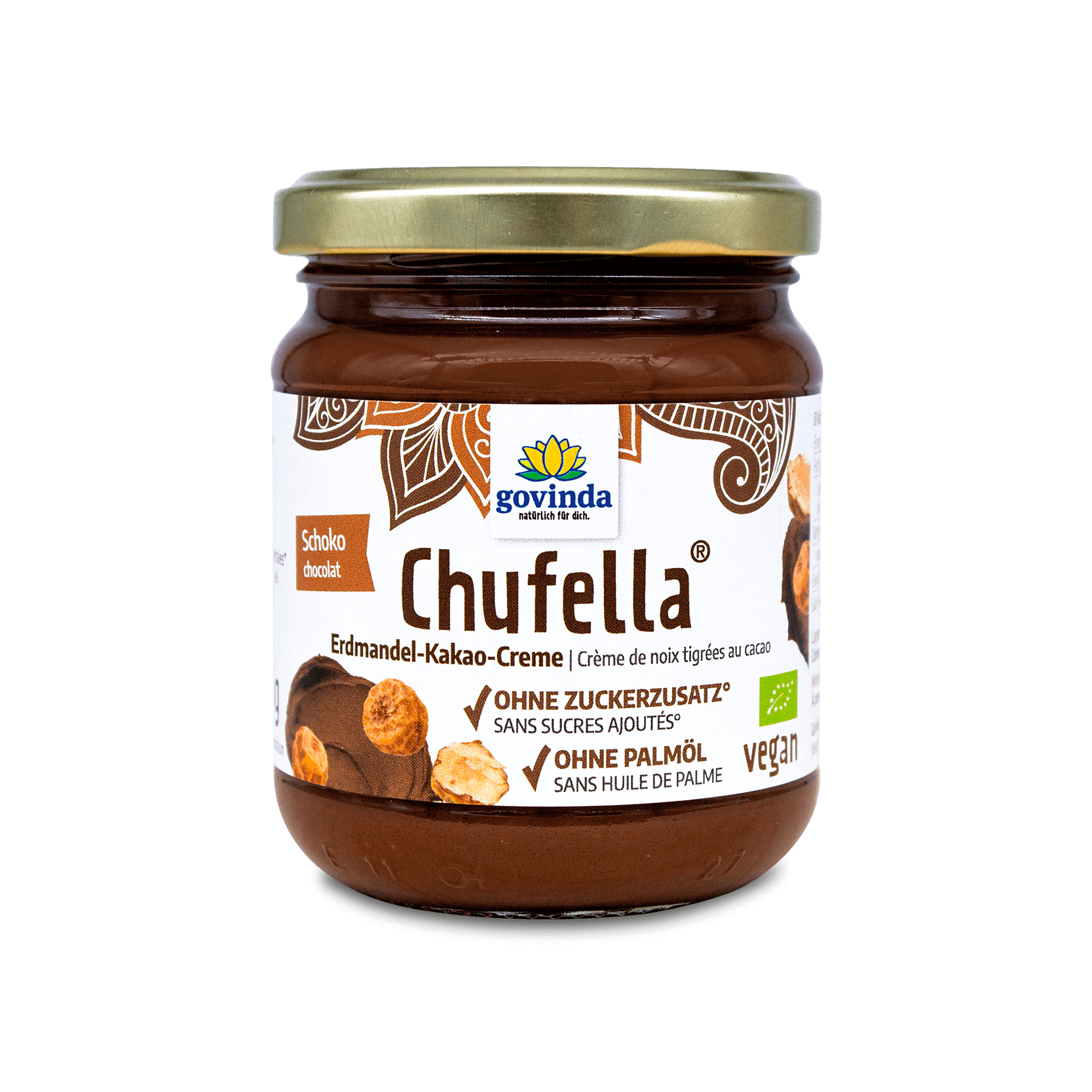 Chufella® Erdmandel-Kakaocreme 220 g - Chufella® Erdmandel - Kakaocreme 220 g - Fitmacher aus der Natur