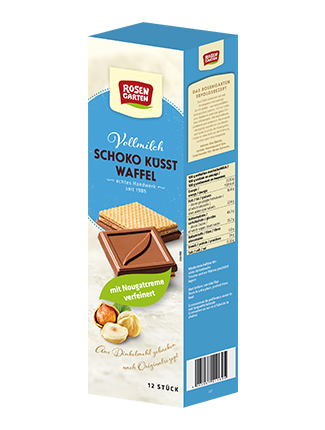 Bio Dinkelwaffel "Schoko küsst Waffel" Vollmilch 125g