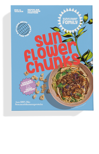 Bio SonnenblumenHack - „Chunks“ als Fleischersatz